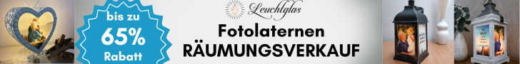 Werbung von Leuchtglas.de